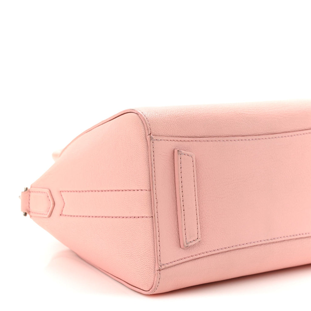 Sugar Goatskin Mini Antigona Bright Pink