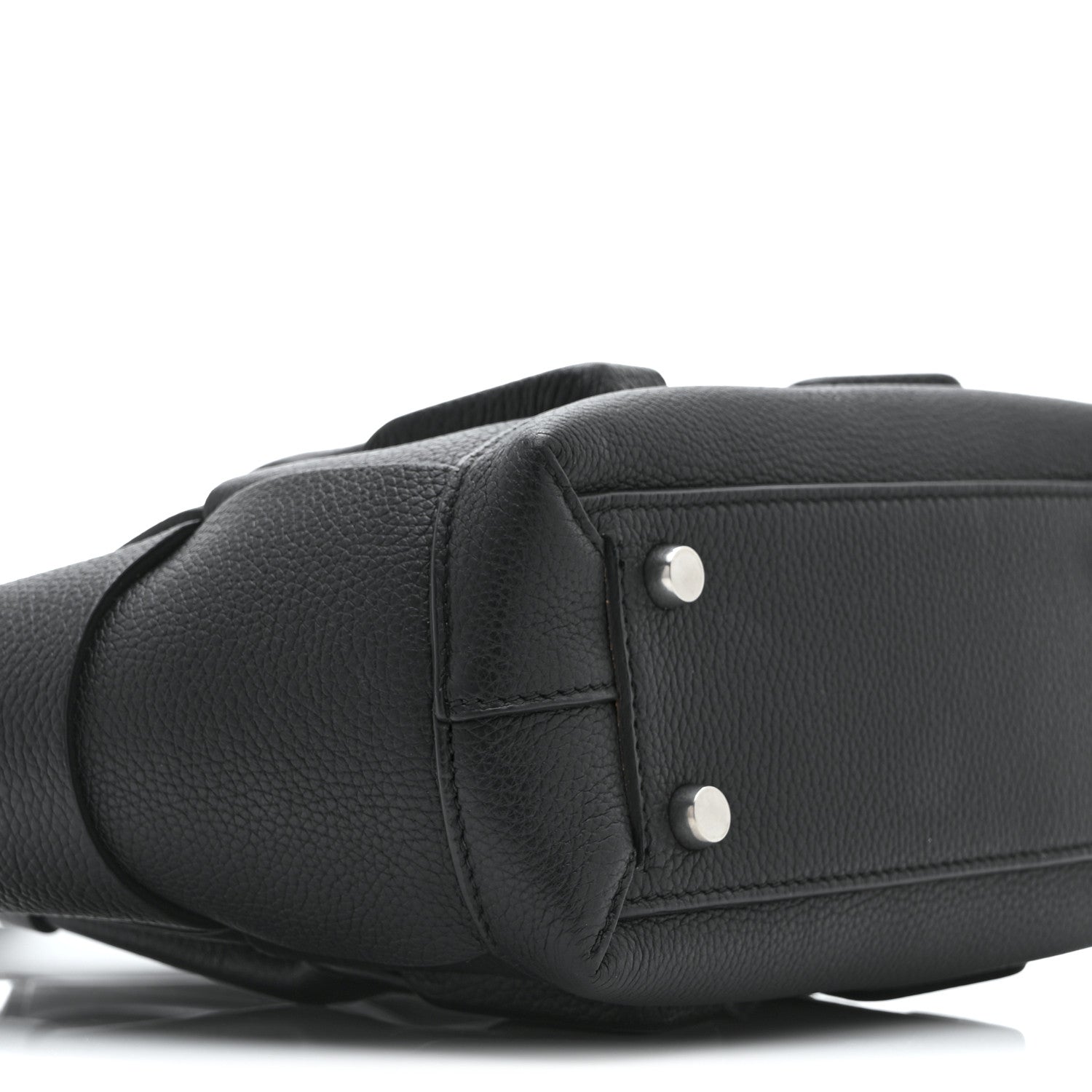 Grained Calfskin Mini Maxi Intrecciato Arco 33 Black