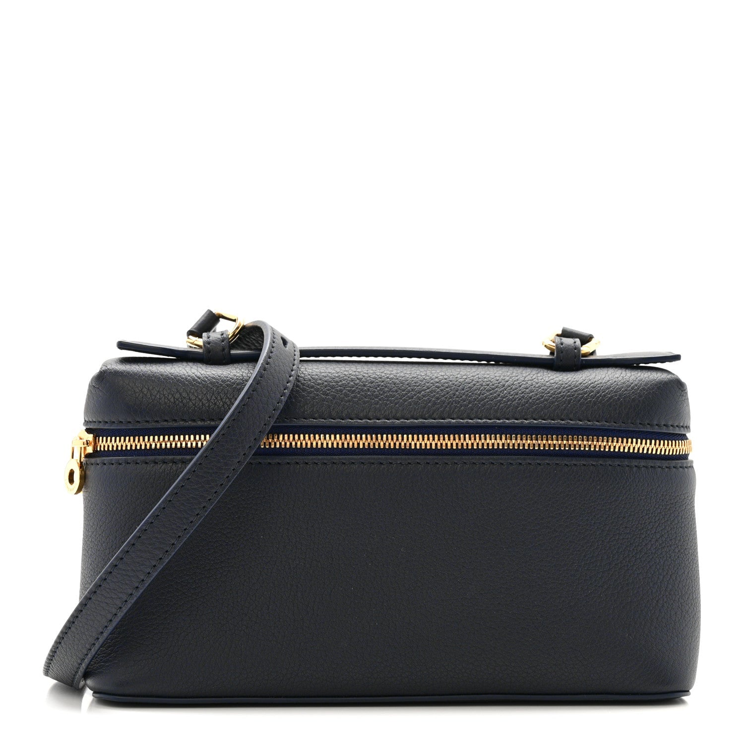 Grained Calfskin L19 Extra Pocket Pouch Navy Blue