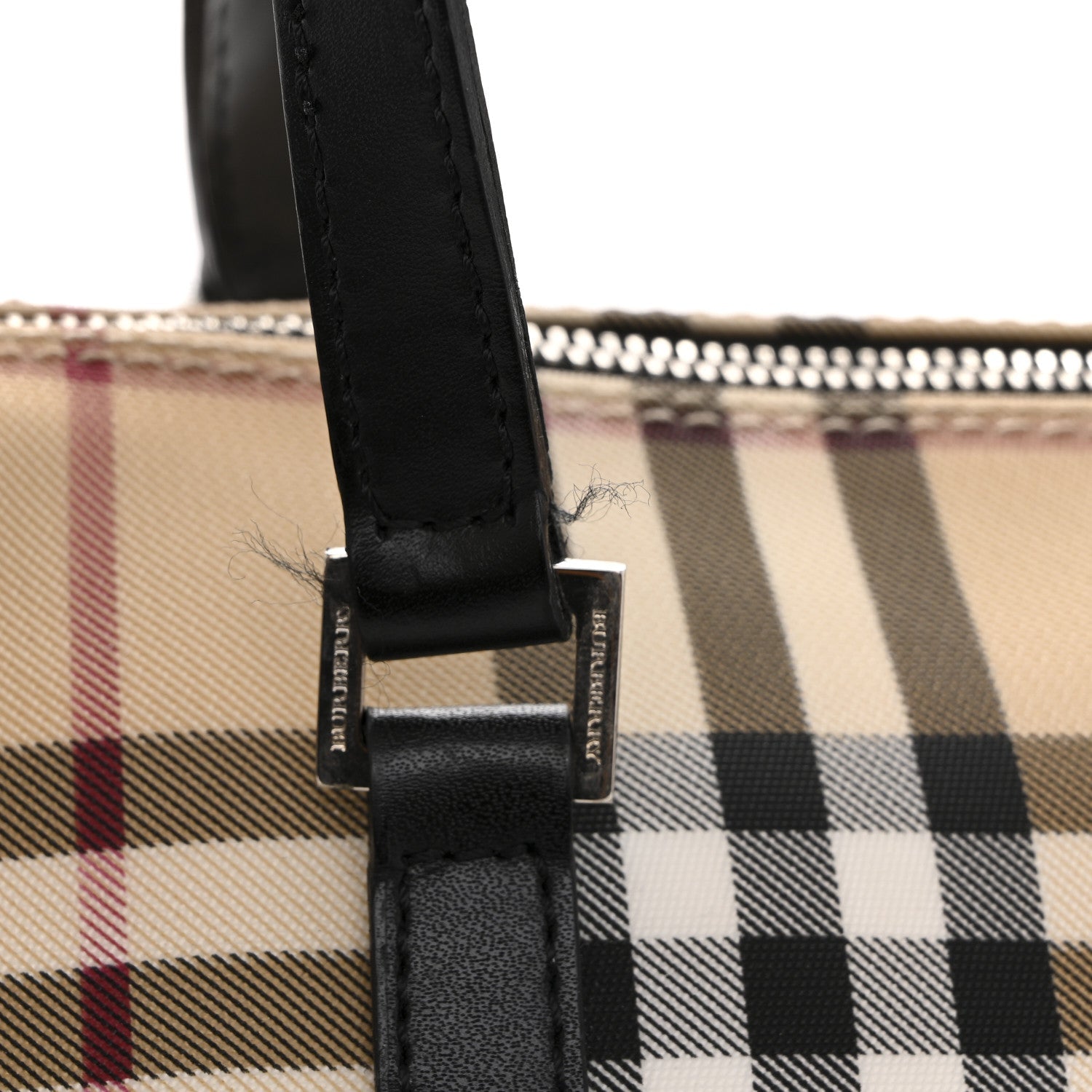 Nova Check Barrel Bag Black