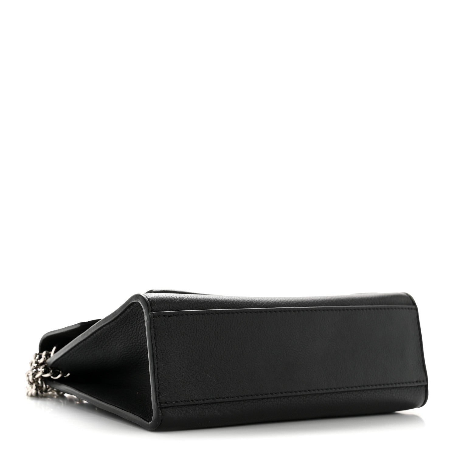 Soft Calfskin My Lockme Chain Bag BB Black