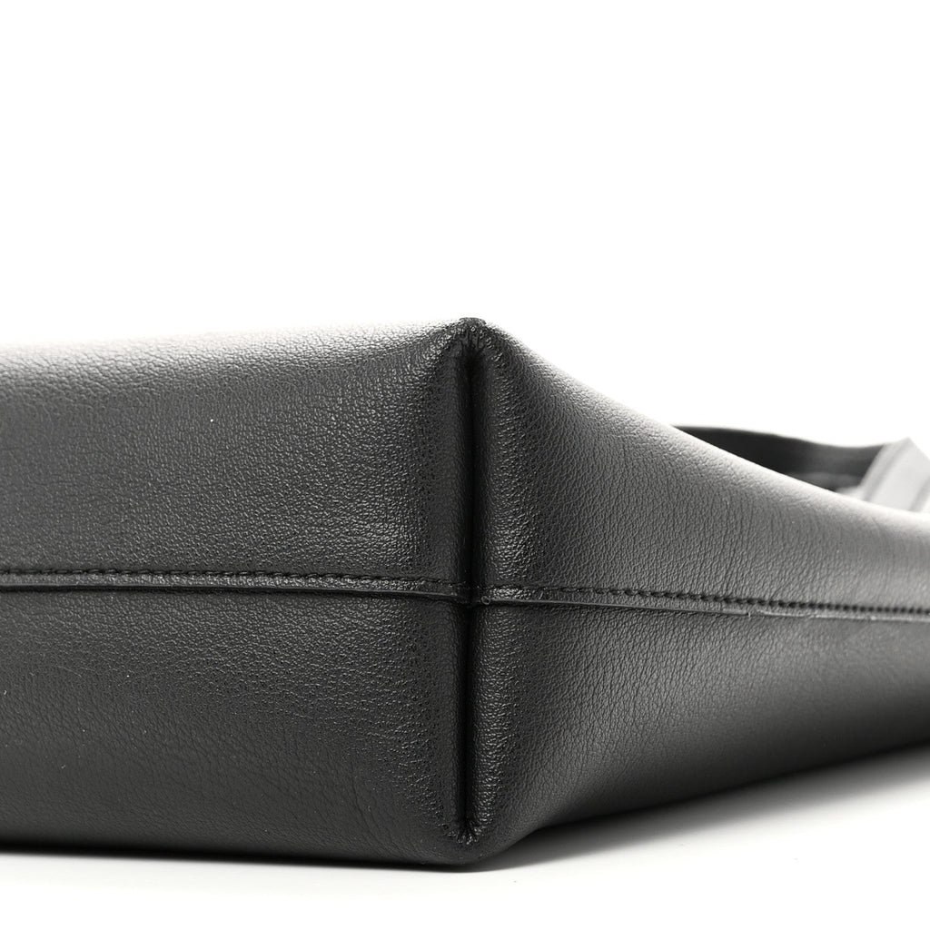 Calfskin Toy Shopping Tote Black