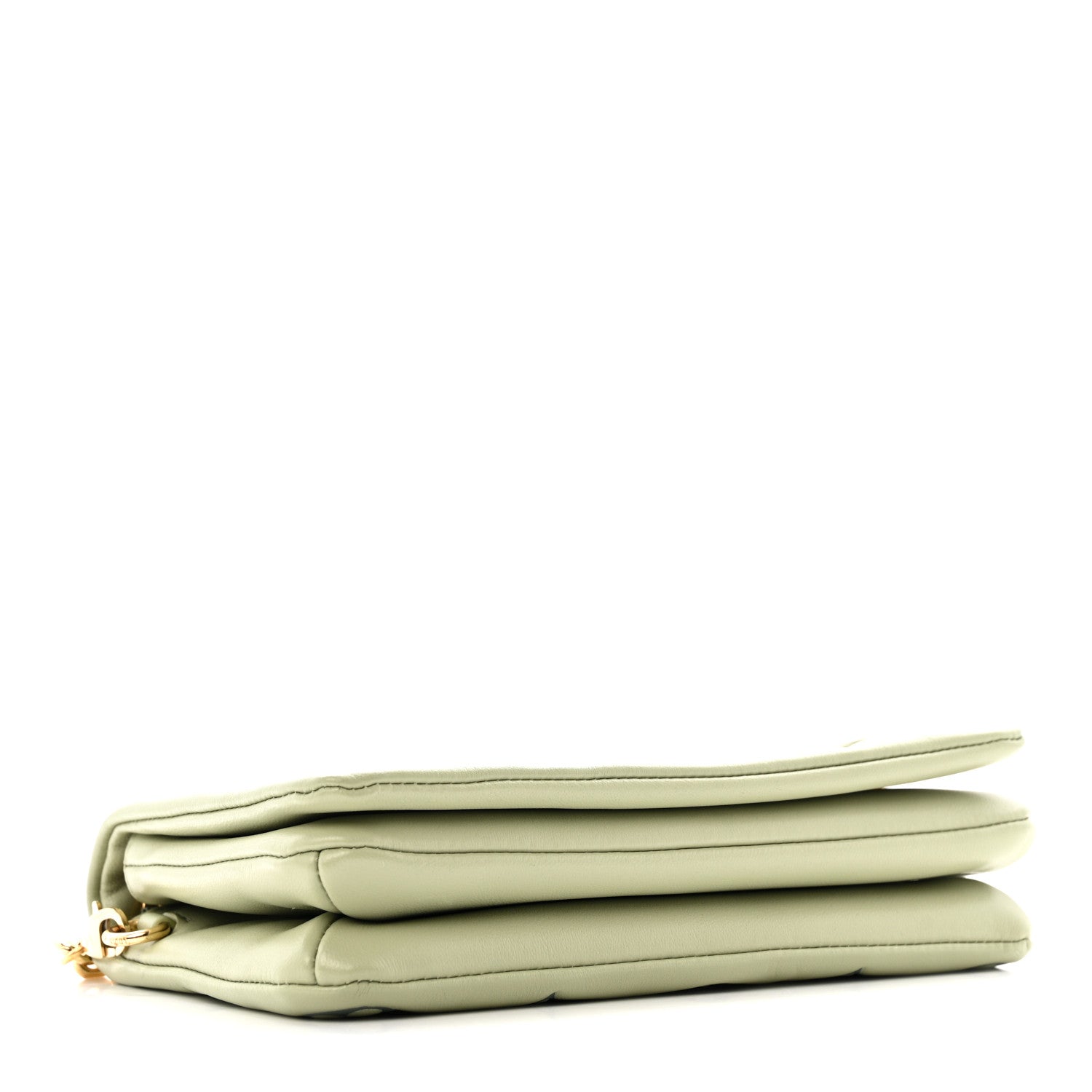 Lambskin Embossed Monogram Pochette Coussin Green
