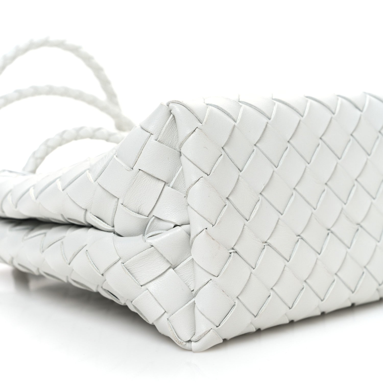 Nappa Intrecciato Small Andiamo Shoulder Bag Hoarfrost