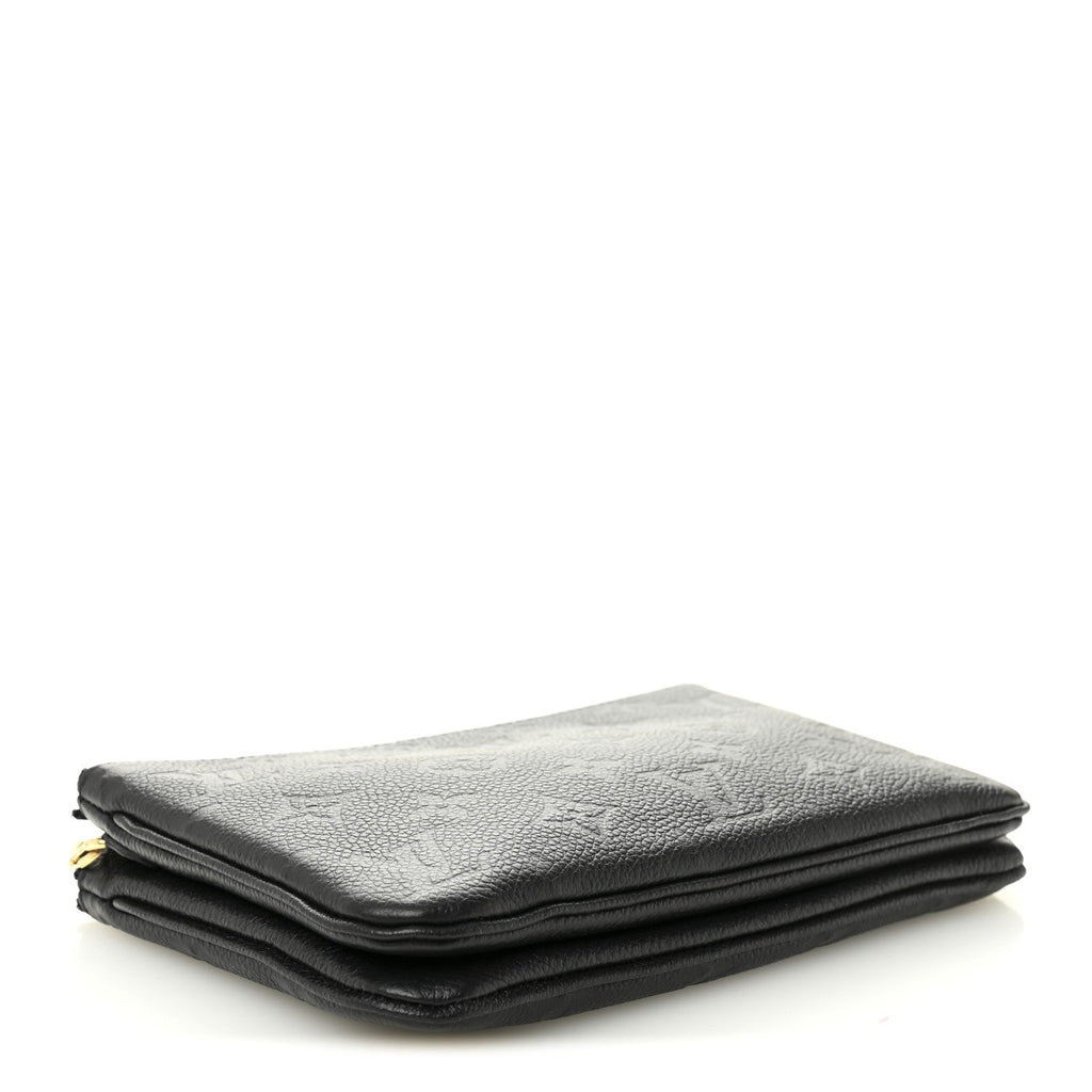 Empreinte Double Zip Pochette Black