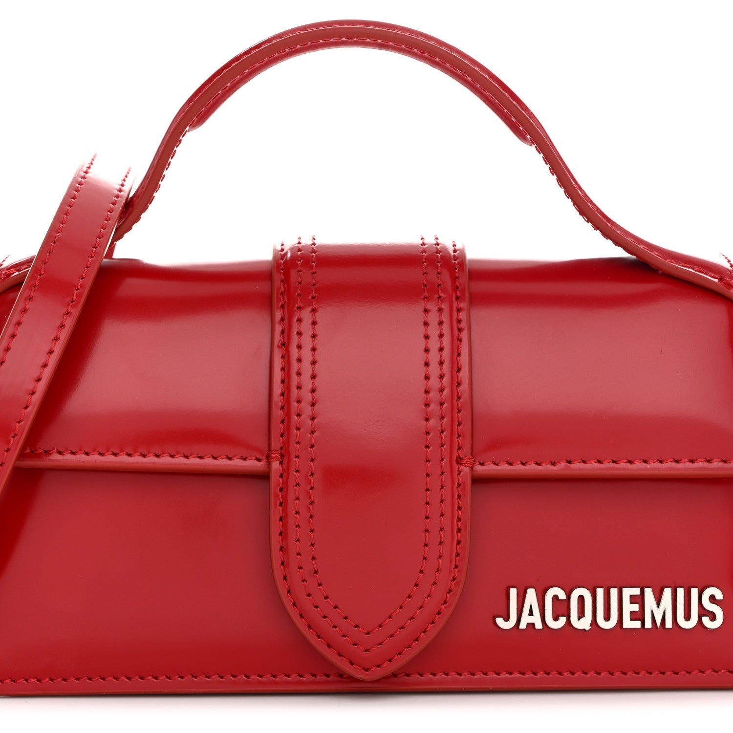 Glazed Calfskin Le Bambino Red