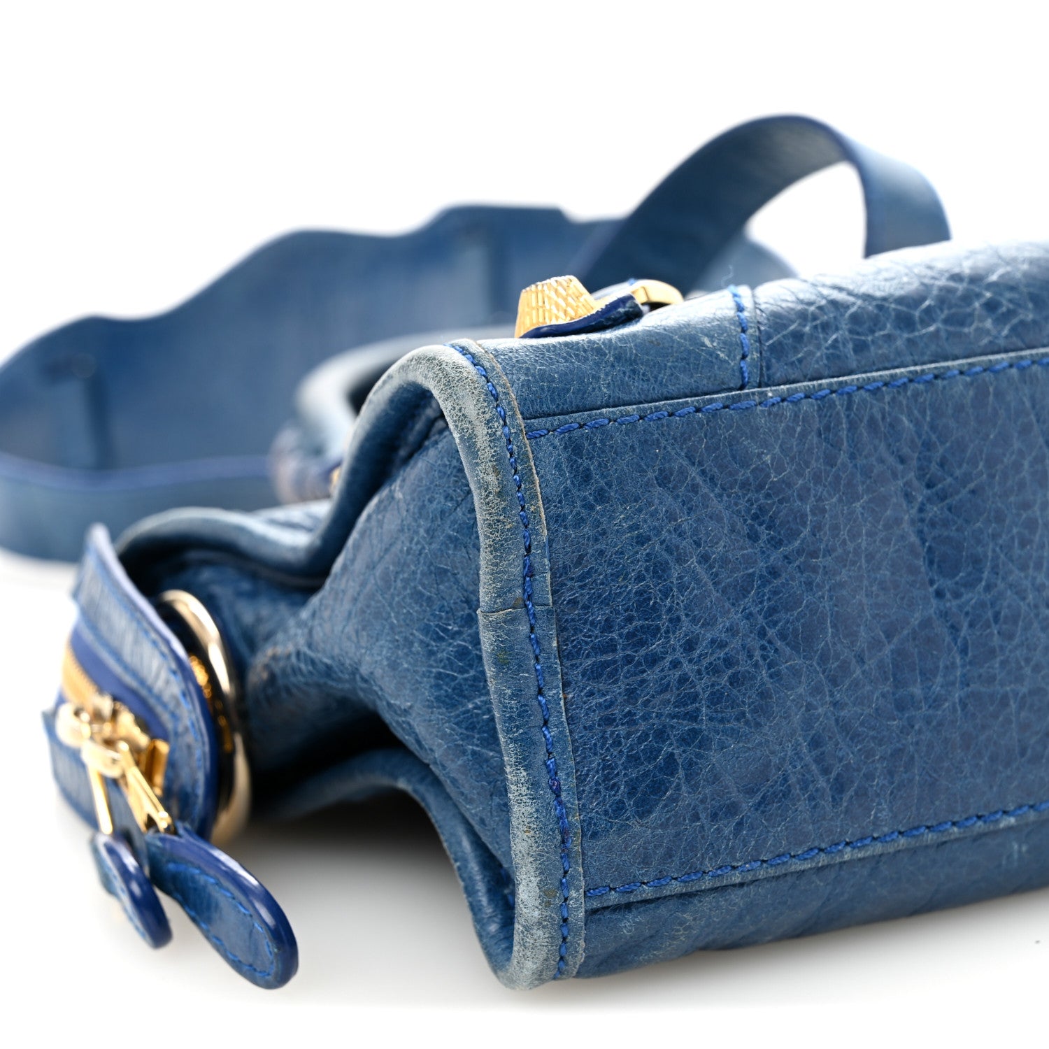 Agneau Giant 12 Gold Hardware Mini City Bleu Lazuli