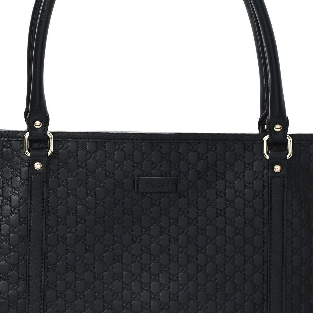 Microguccissima Medium Joy Tote Black