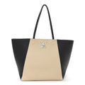 Calfskin Lockme Cabas Vanille Black