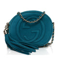 Vitello Range Mini Soho Chain Bag Deep Cobalt