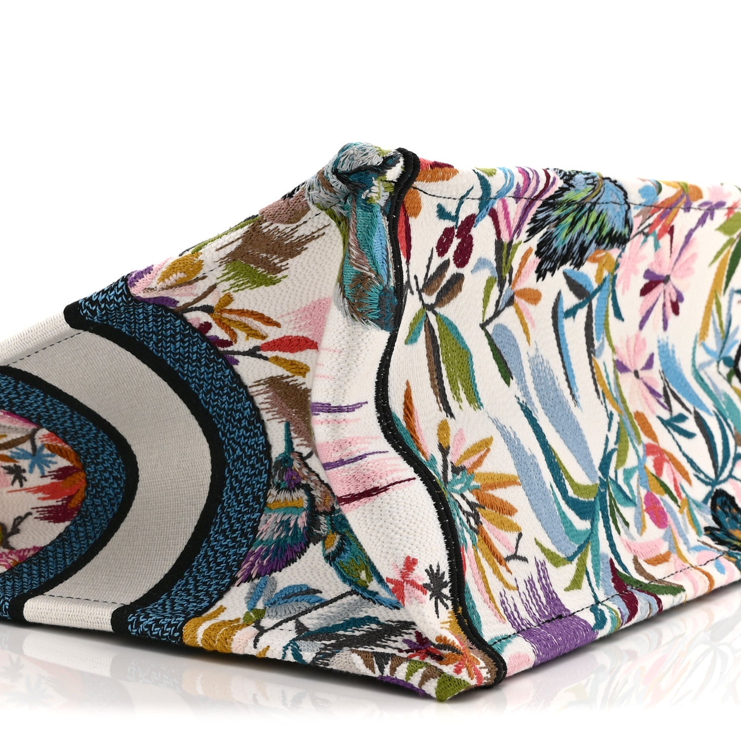 Canvas Embroidered Medium KJouy Fantastica Book Tote Multicolor