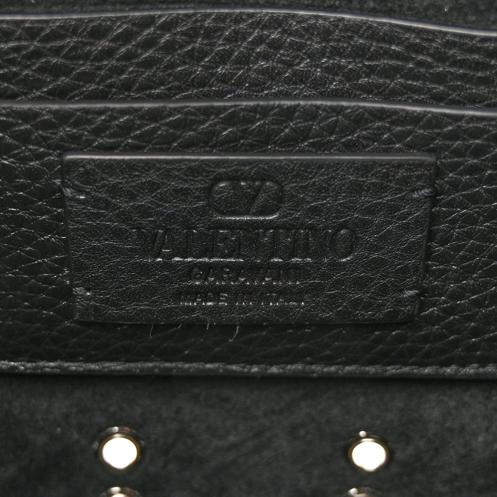 Grainy Calfskin Studded Nellcote Crossbody Bag Black