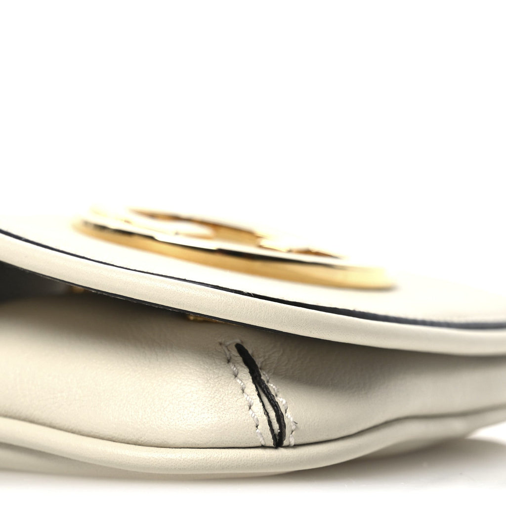 Roxy Calfskin Blondie  Case Wallet with Strap Mystic White