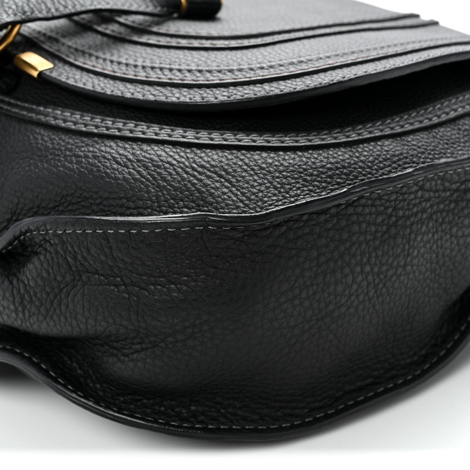Calfskin Medium Marcie Satchel Black