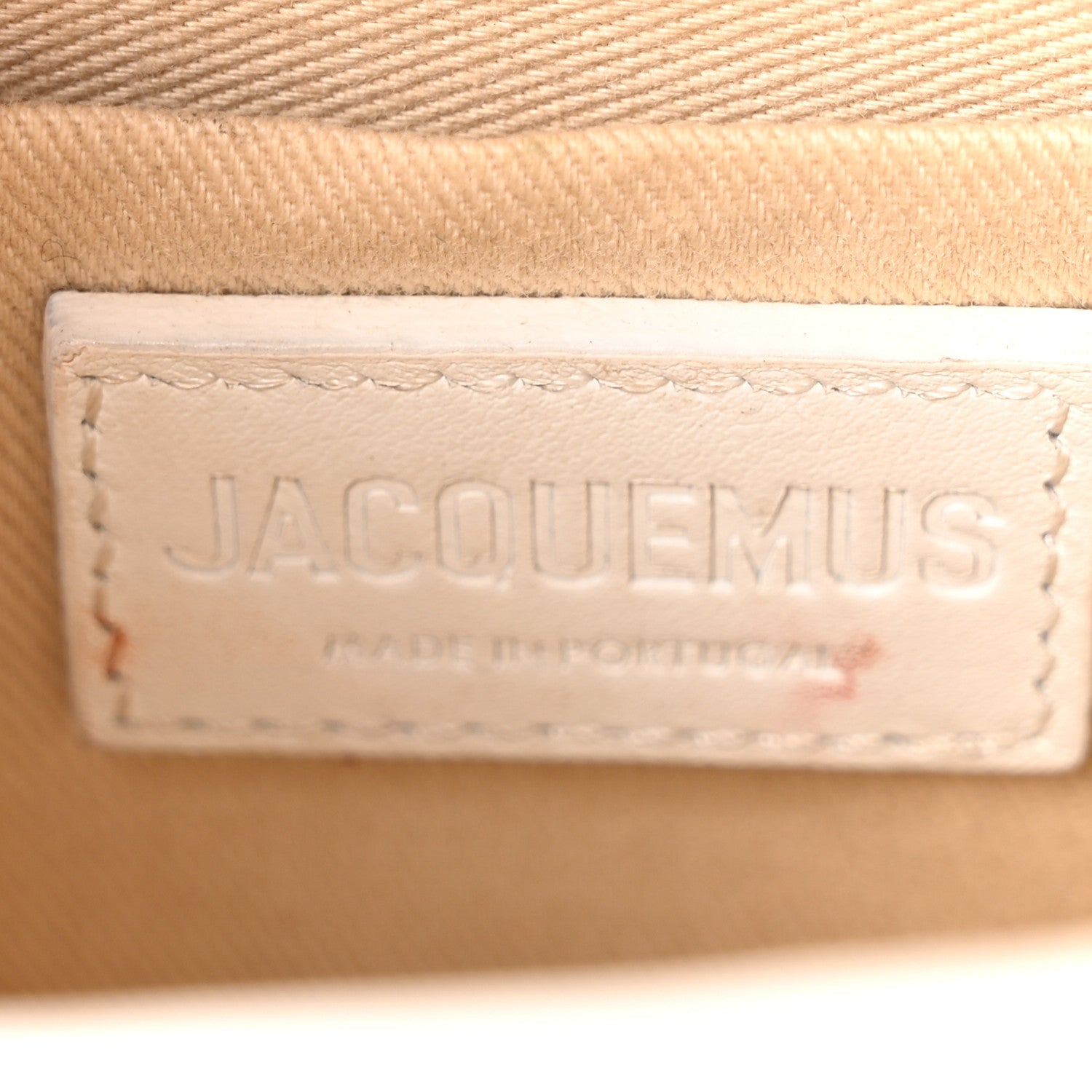 Smooth Calfskin Le Chiquito Moyen White