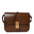 Box Calfskin Medium Classic Box Flap Bag Camel