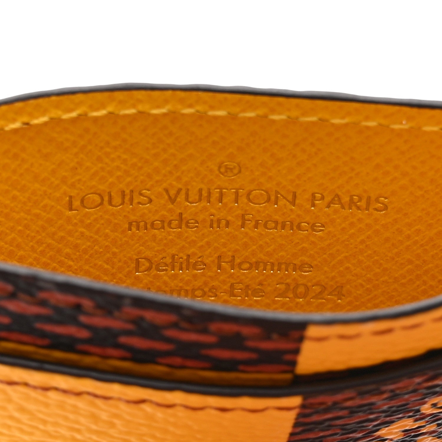 Damier Pop Porte Cartes Simple  Holder Yellow