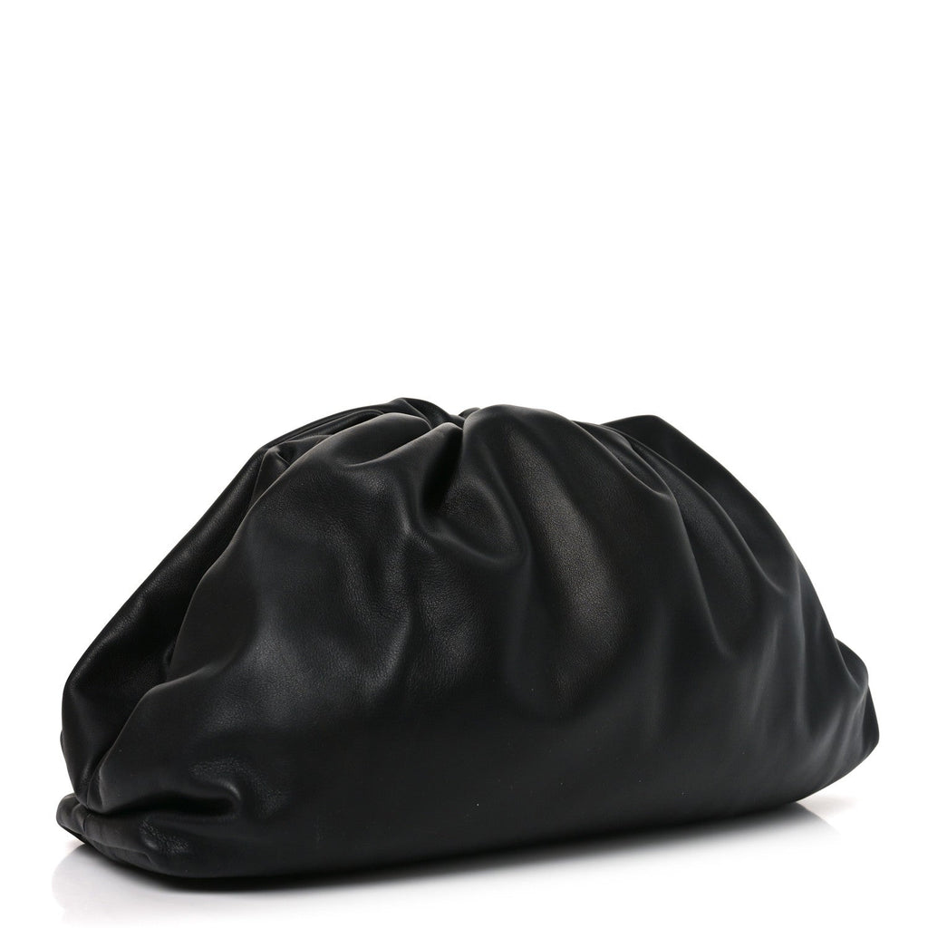 Smooth Butter Calf The Pouch Oversized Clutch Black