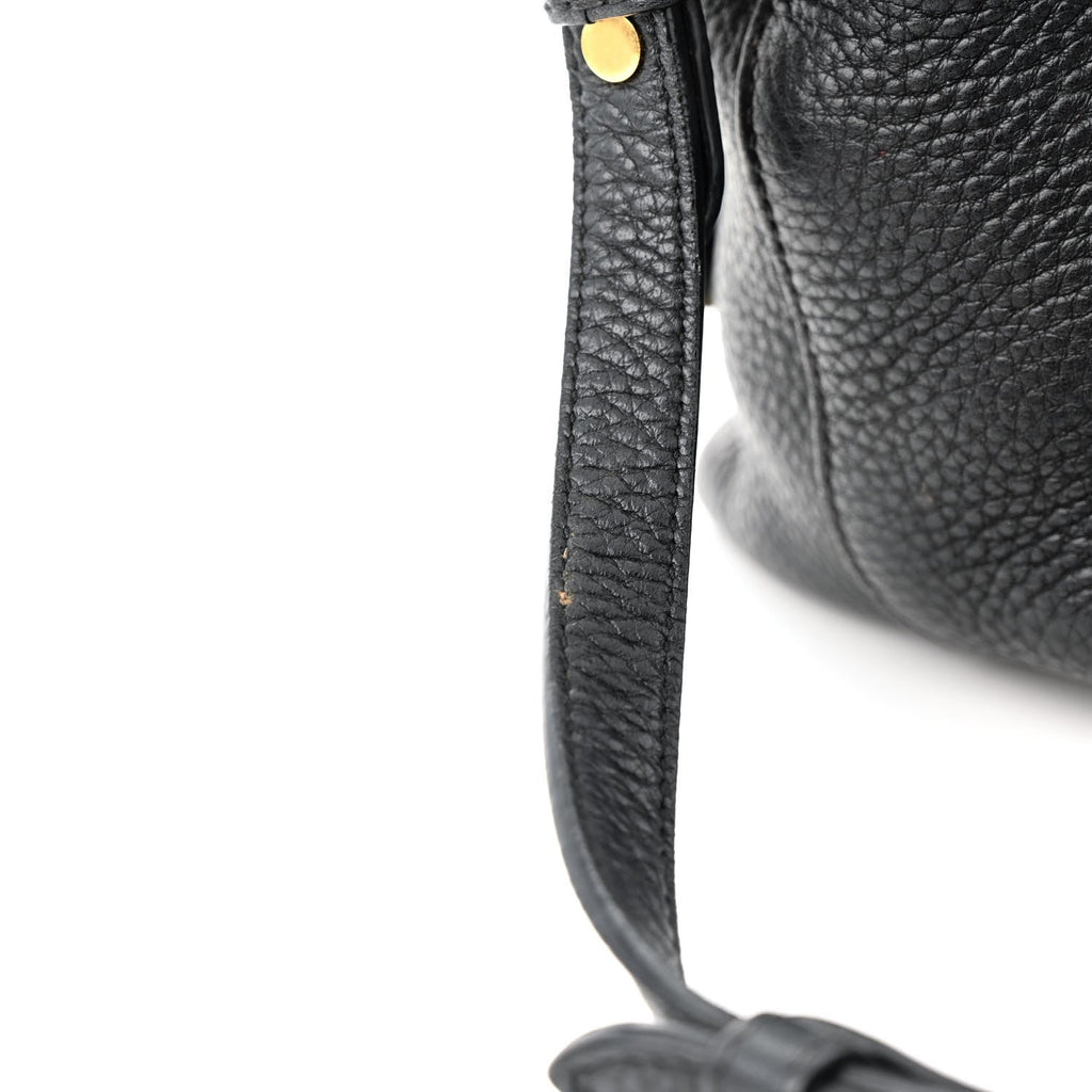 Vitello Daino Small Tote Black