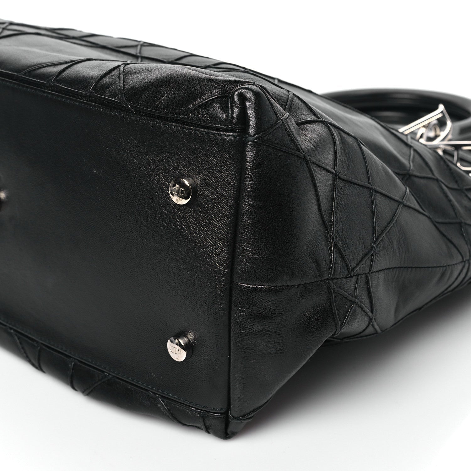 Lambskin Cannage Medium Granville Tote Black
