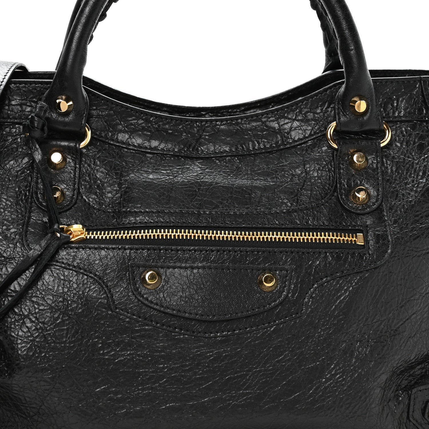 Agneau Classic Gold Hardware City Black