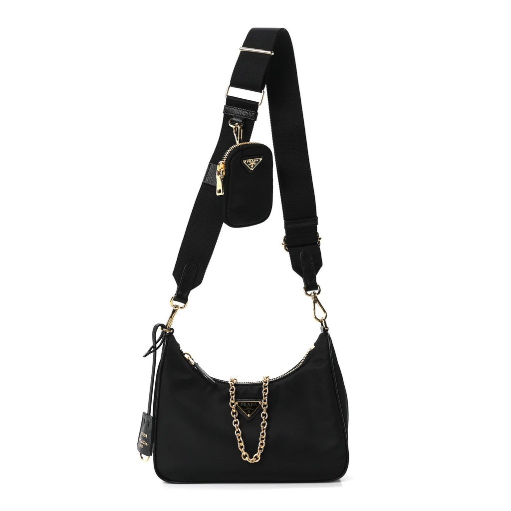 Nylon Re-Edition 2005 Shoulder Bag Black