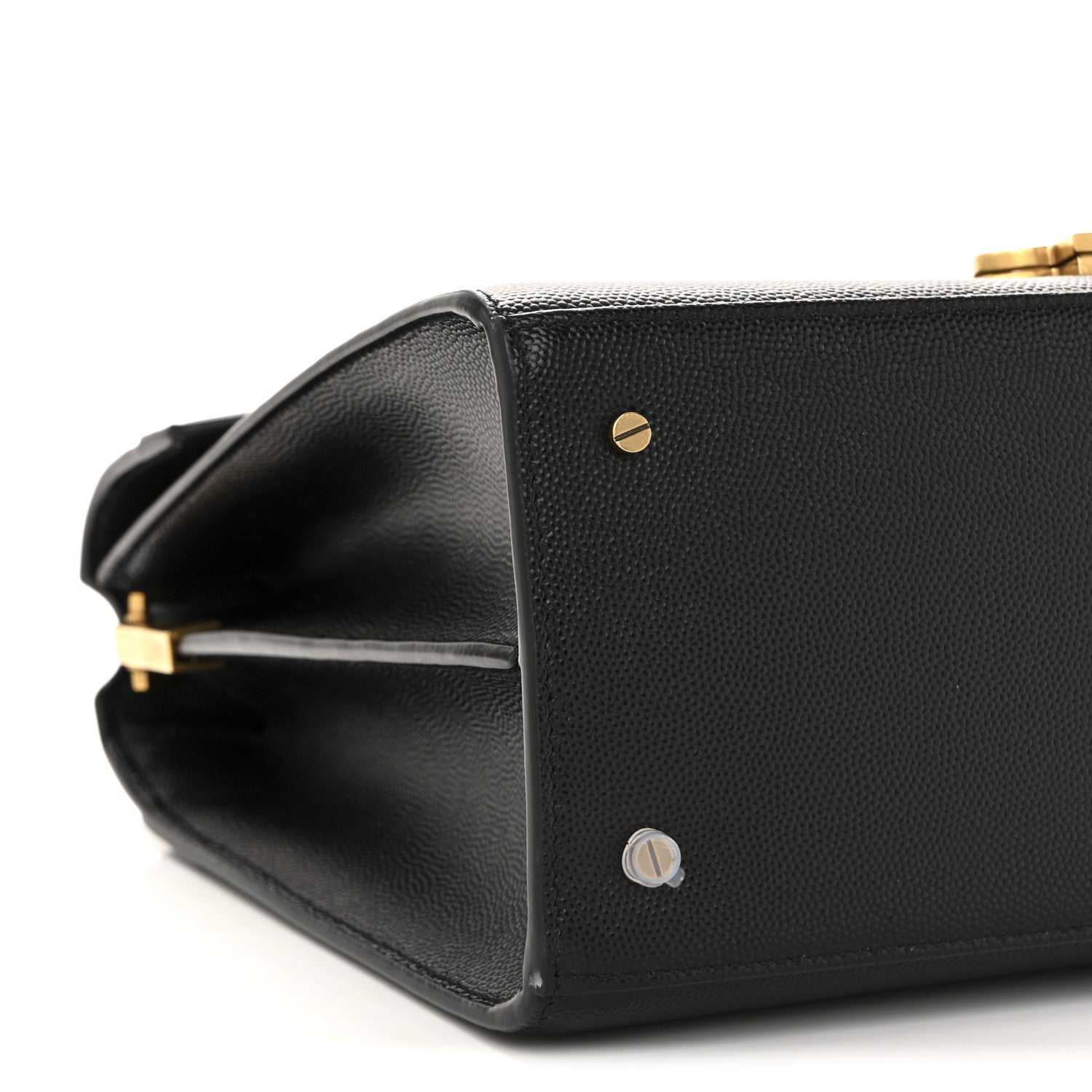 Grain de Poudre Medium Classic Monogram Cassandra Top Handle Black Rouge Legion