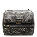 Elaphe Mini Pandora Box Crossbody Bag Beige