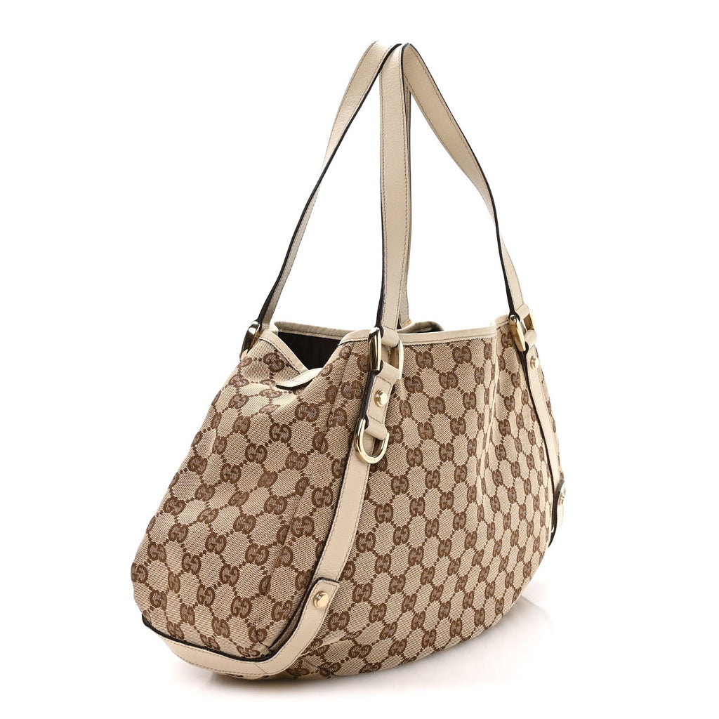 Monogram Medium Abbey Shoulder Bag Off White