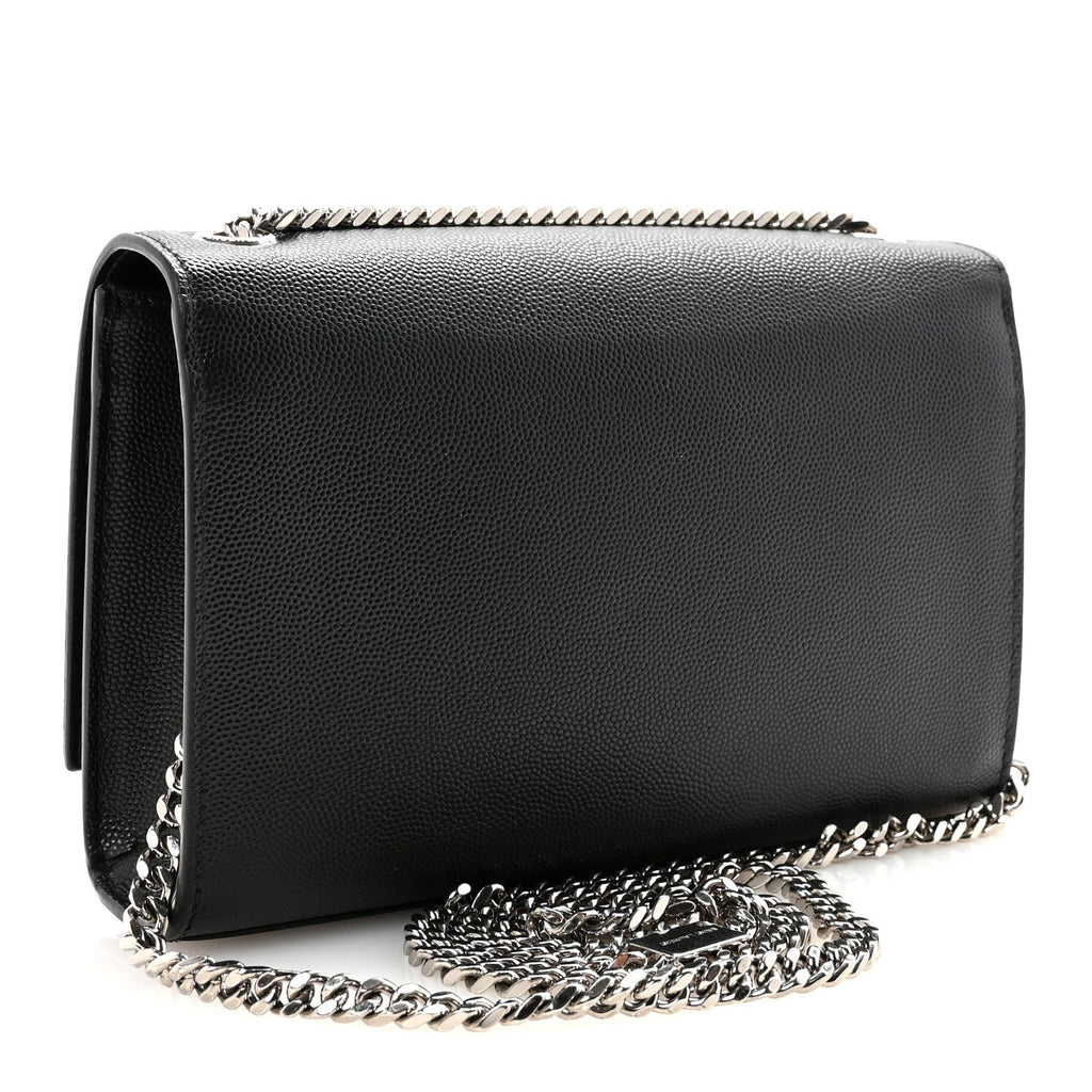 Grain De Poudre Small Classic Monogram Kate Tassel Satchel Black