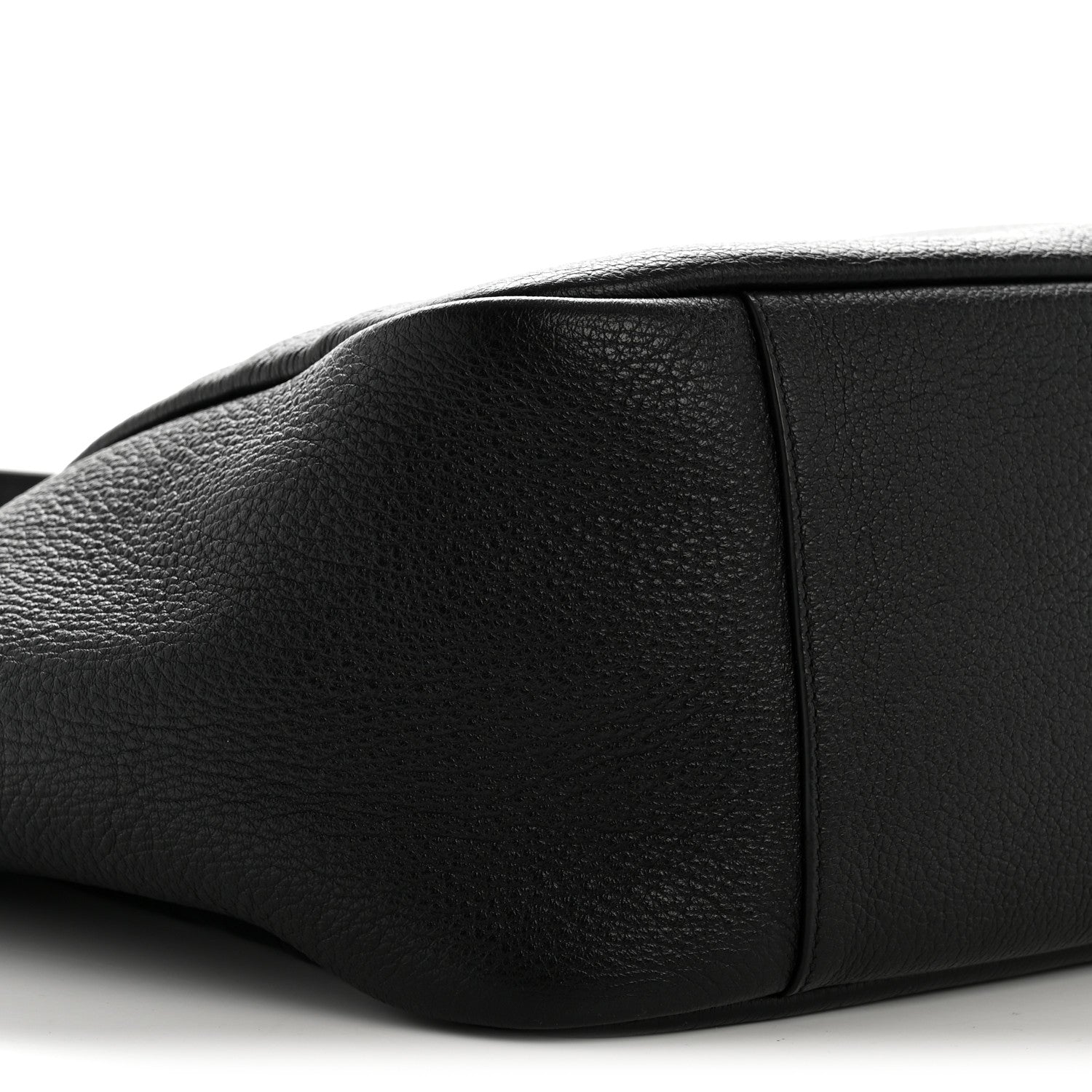 Grained Deerskin Bea Tote Black