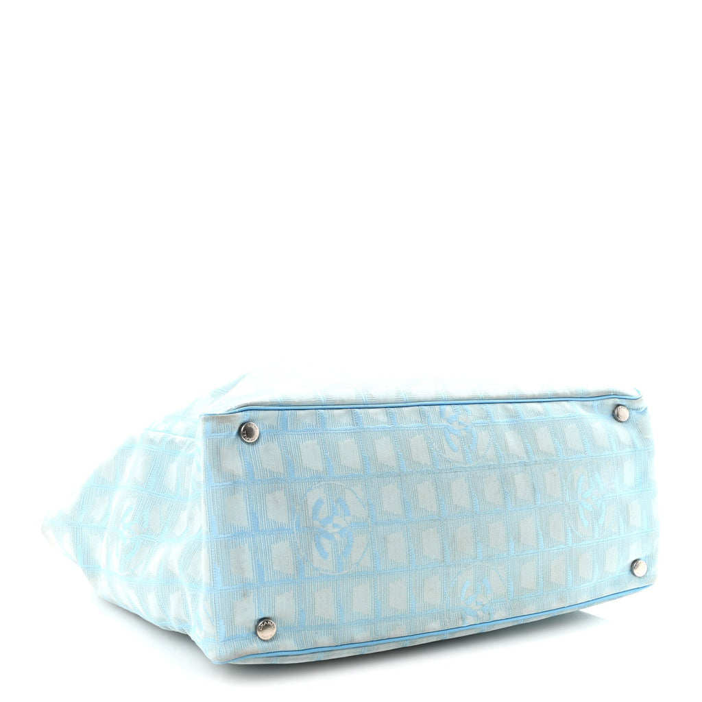 Nylon Travel Large Tote Blue
