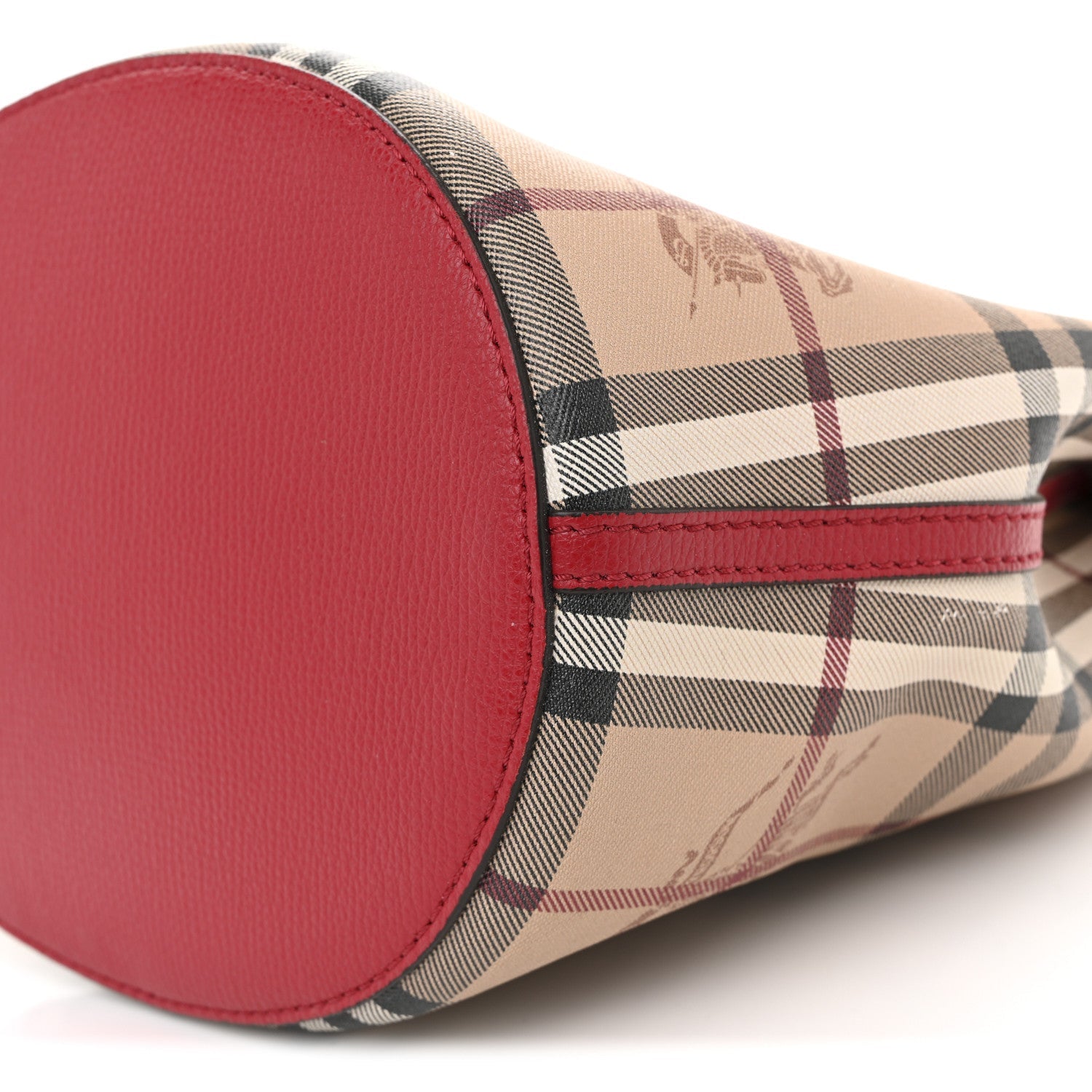 Haymarket Check Colours Small Lorne Bucket Crossbody Poppy Red