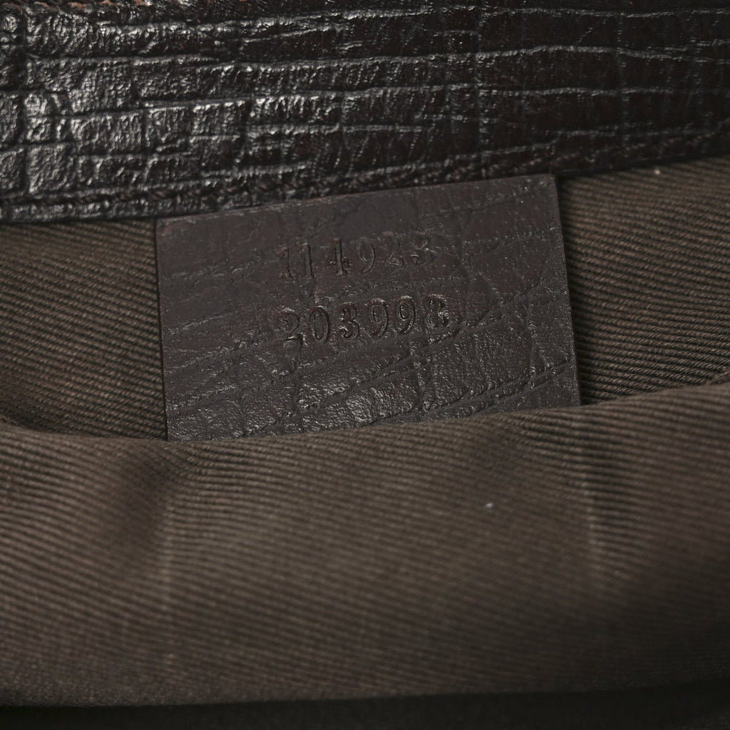 Monogram Horsebit Clutch Dark Brown