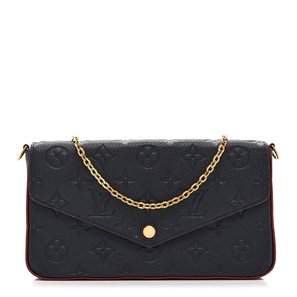 Empreinte Pochette Felicie Chain Wallet Marine Rouge