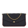 Empreinte Pochette Felicie Chain Wallet Marine Rouge