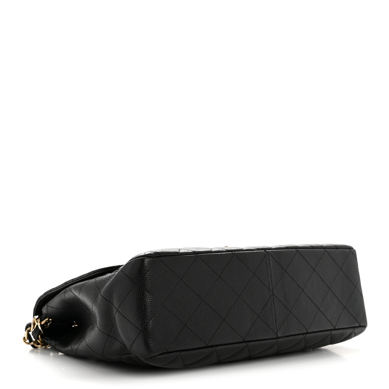 Caviar Quilted Jumbo Single Flap Black