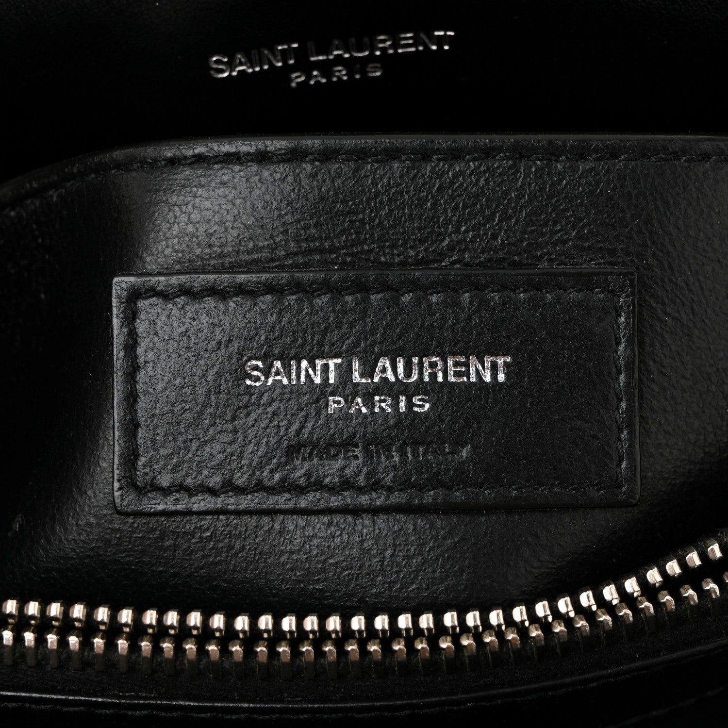Calfskin Y Quilted Monogram Small Loulou Chain Satchel Black