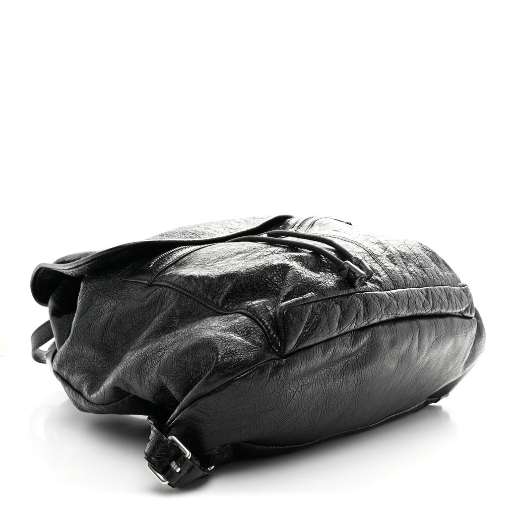 Agneau Giant 12 Silver Hardware S Traveler Backpack Black