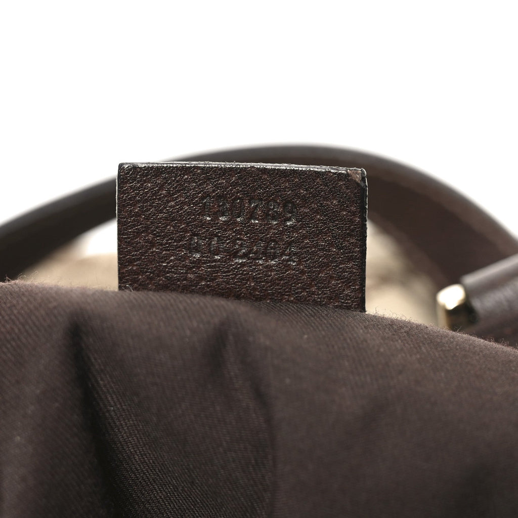 Monogram Small Gold D Ring Tote Brown