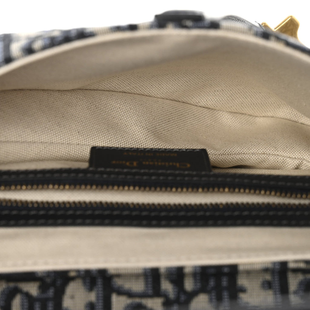 Oblique Saddle Bag Blue