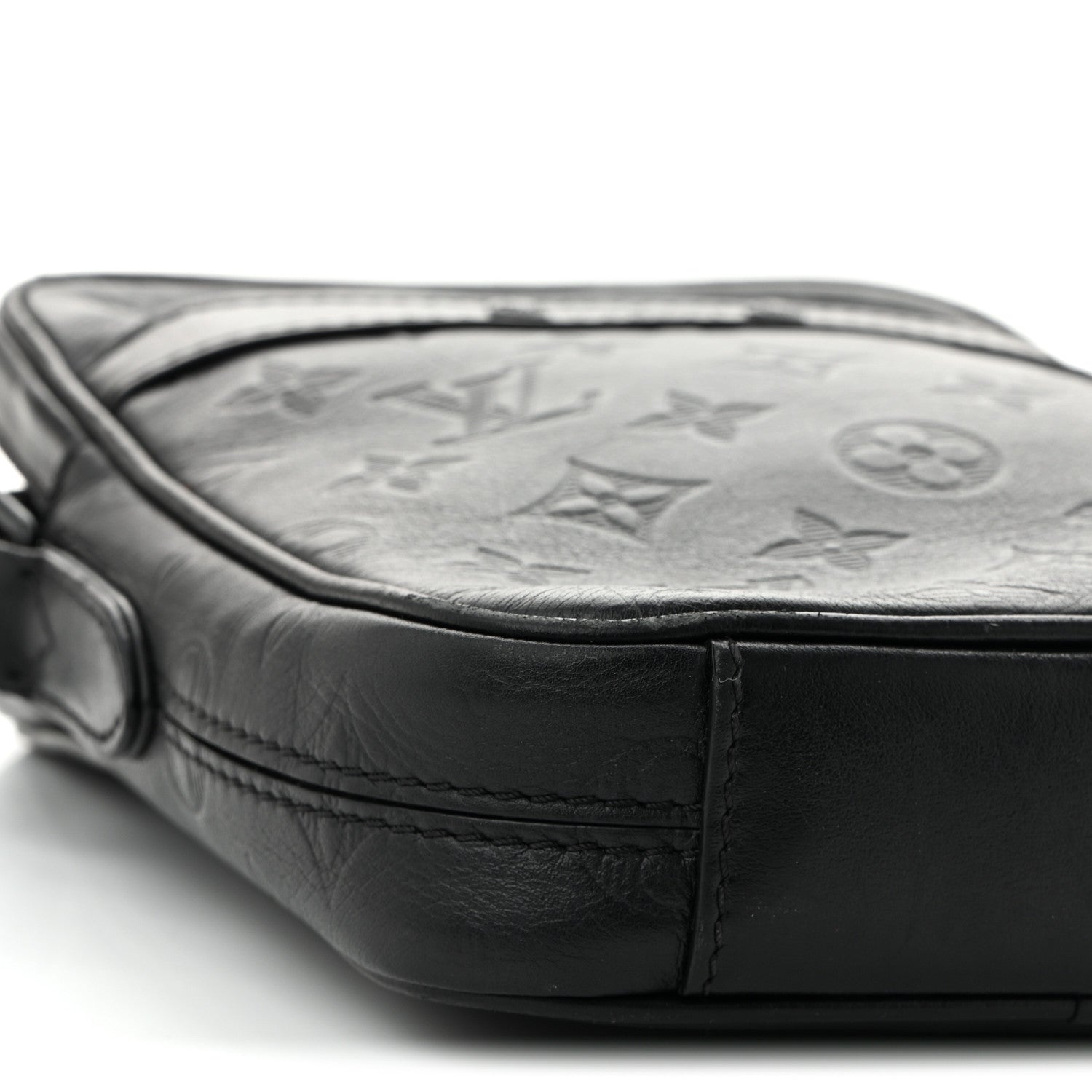 Calfskin Monogram Shadow Danube PM Black