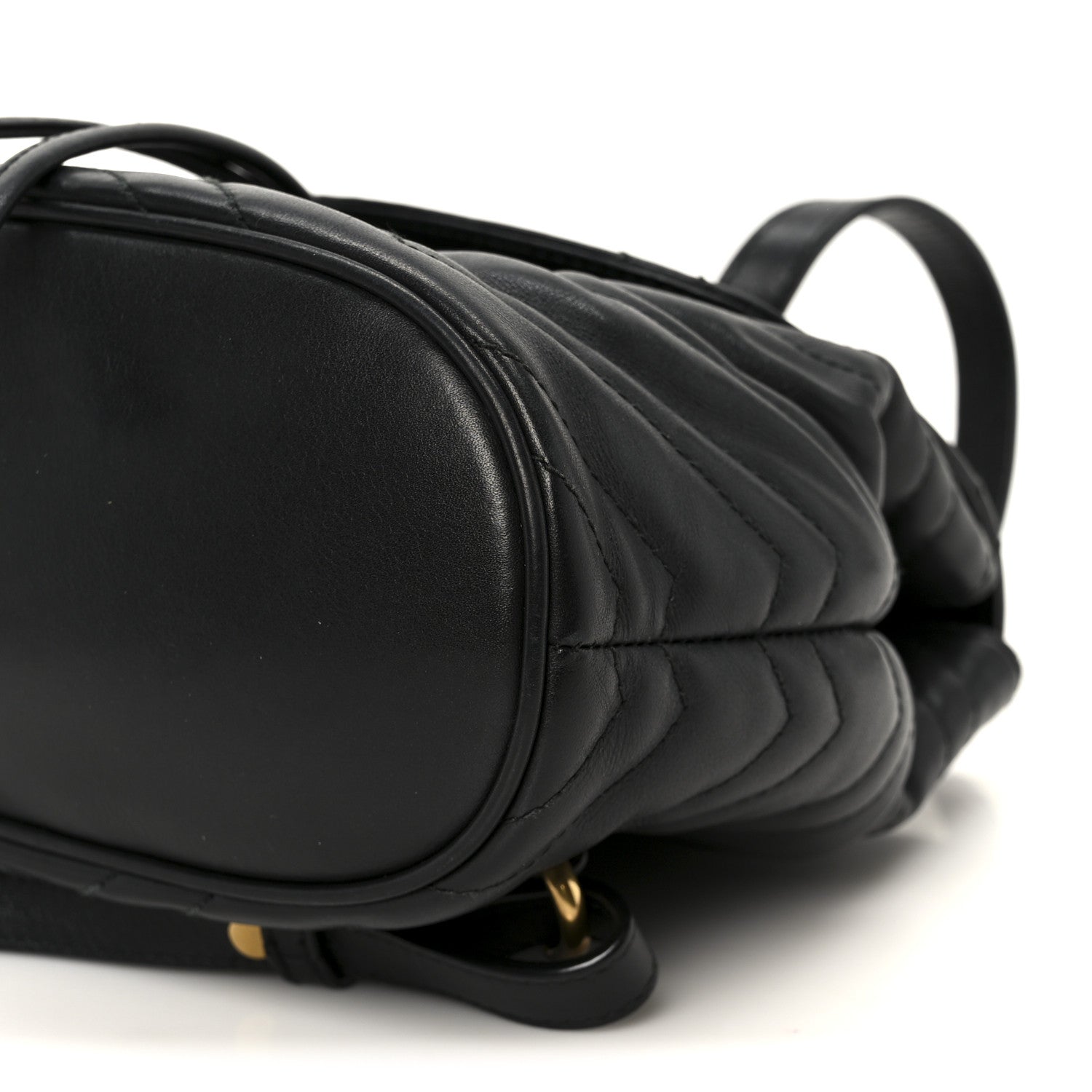 Calfskin Matelasse GG Marmont Flap Backpack Black