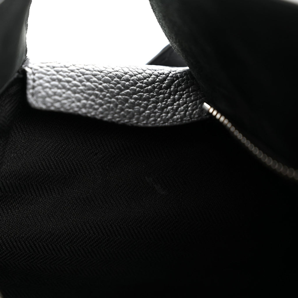 Grained Calfskin Large Puzzle Edge Bag Anthracite