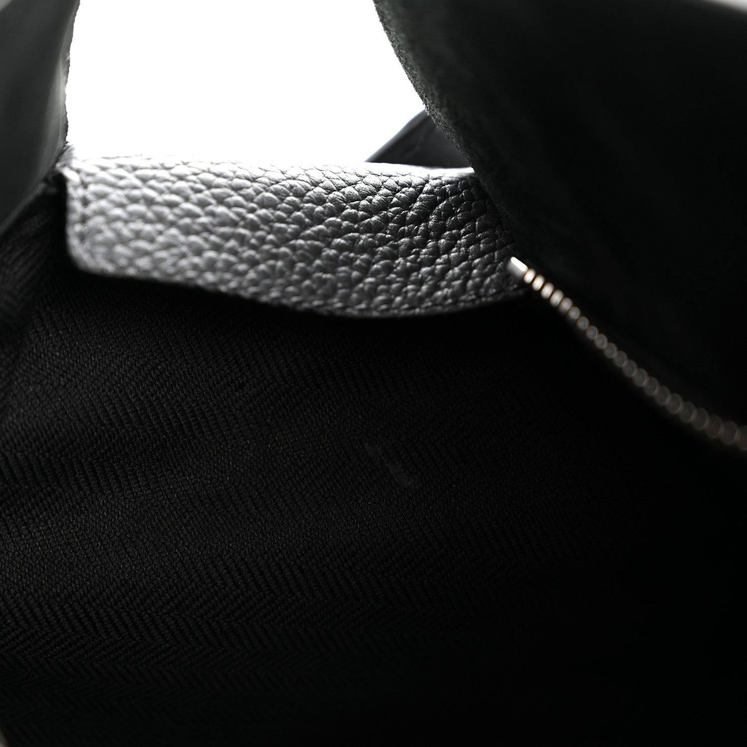 Grained Calfskin Large Puzzle Edge Bag Anthracite