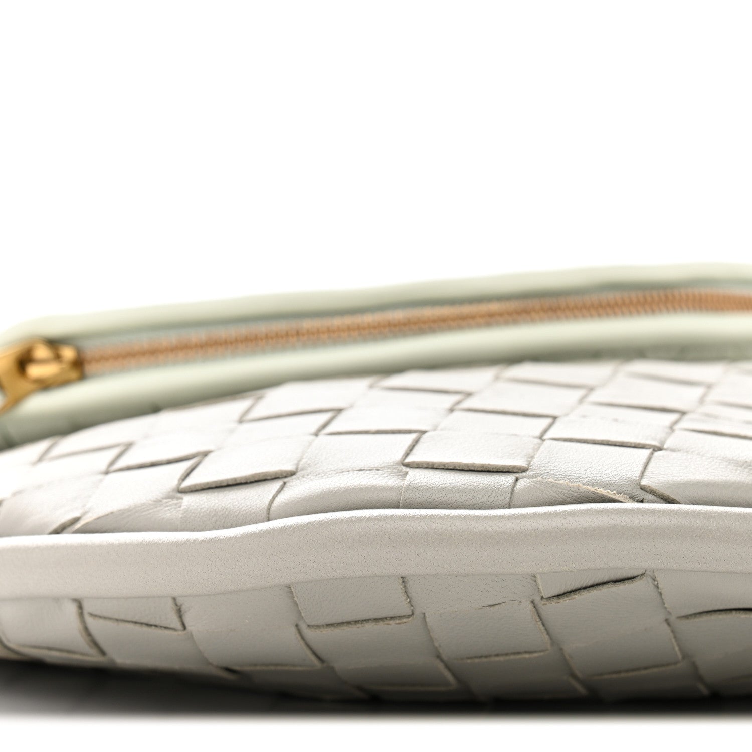 Nappa Intrecciato Small Gemelli Agate Grey Glacier