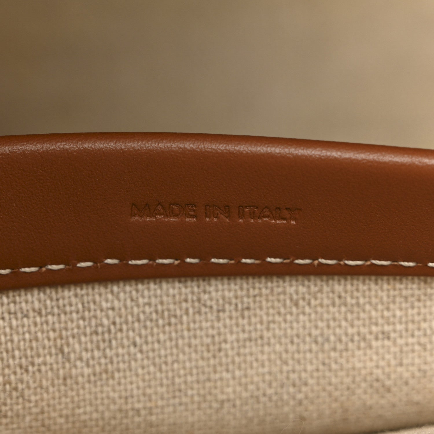 Thais Triomphe All Over Small Cabas Beige Tan