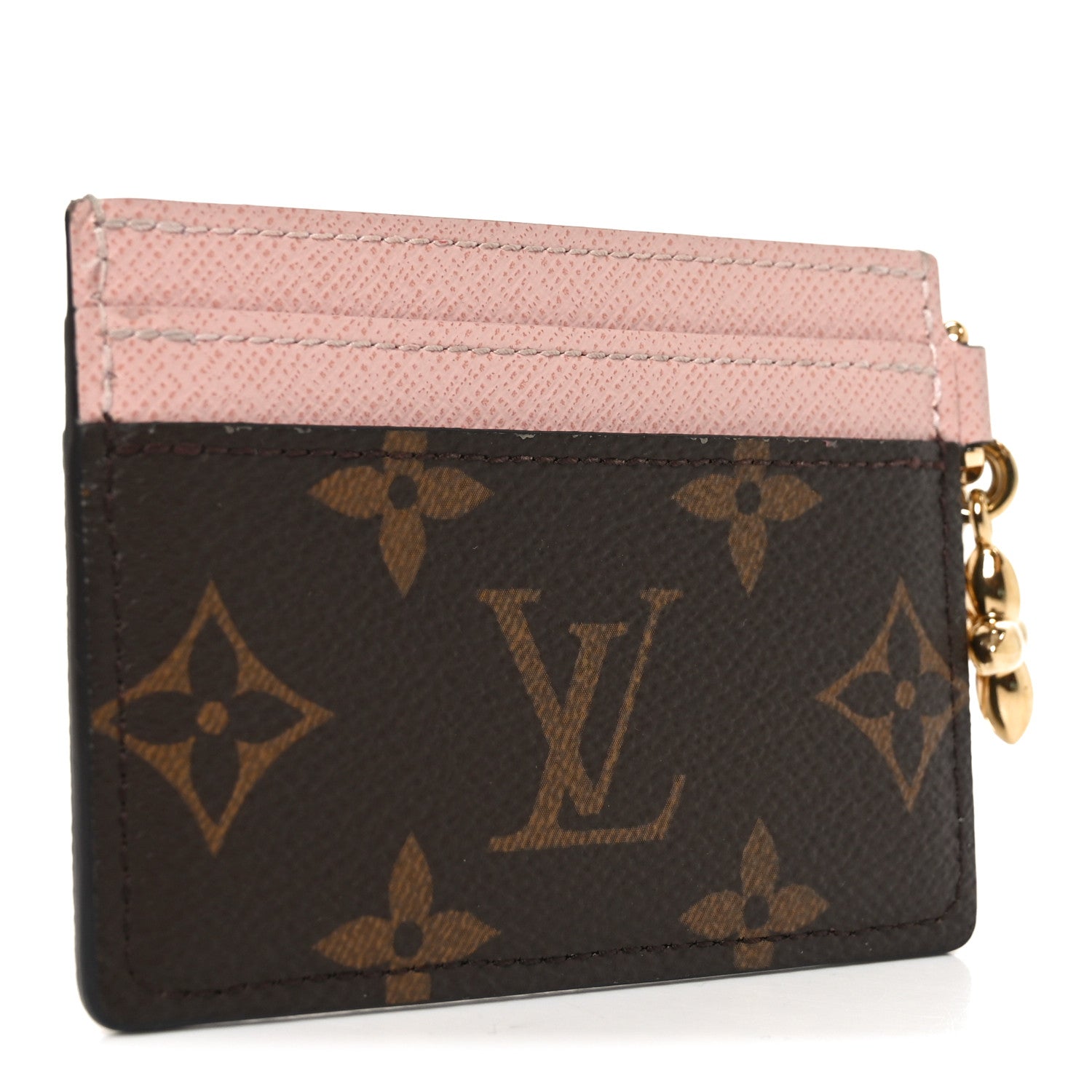 Monogram LV Charms  Holder Rose Ballerine