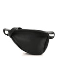Grained Calfskin Small Slouchy Banana Bag Black