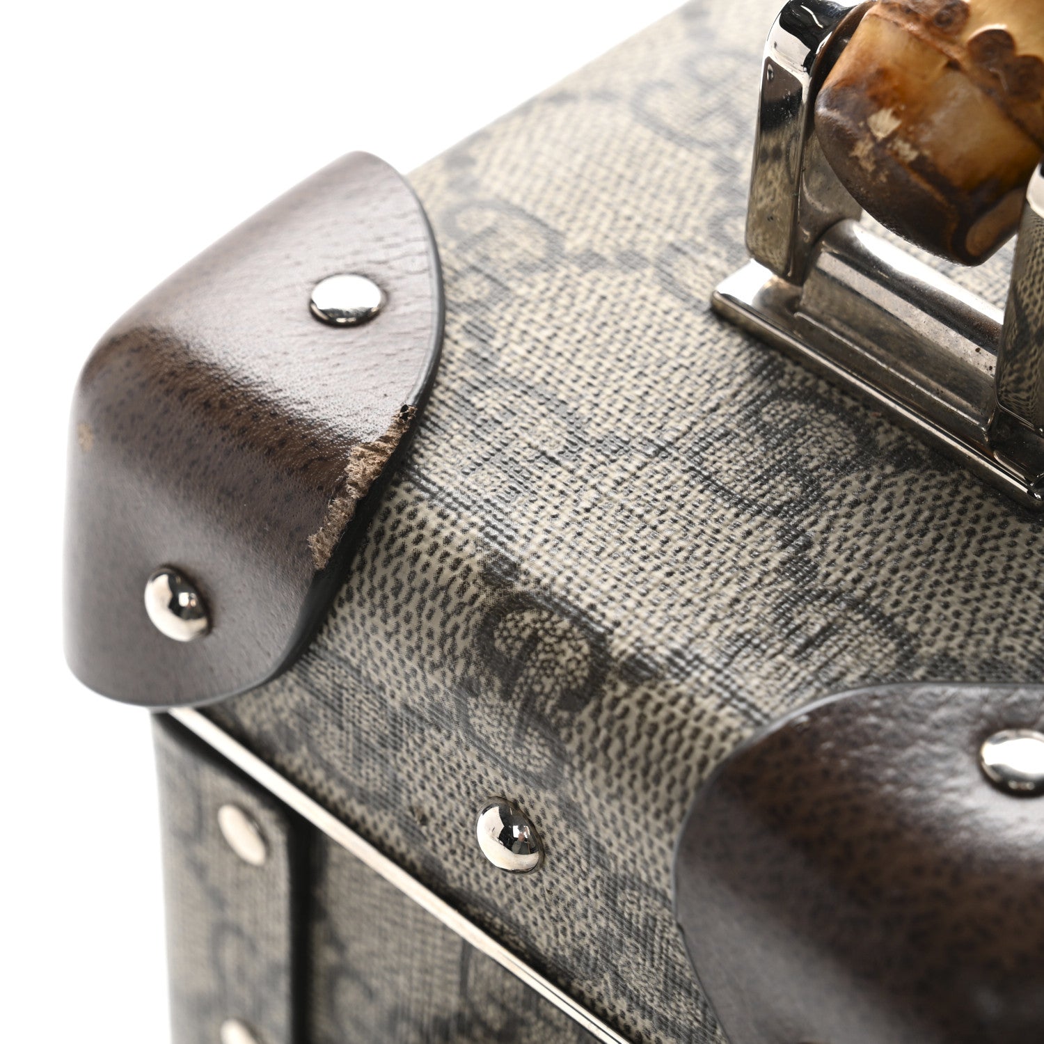 GG Supreme Monogram Globe-Trotter Beauty Case Brown